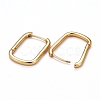 Brass Huggie Hoop Earrings KK-H741-05G-2