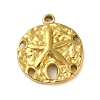 Ion Plating(IP) 304 Stainless Steel Pendants STAS-C104-24G-1