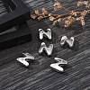 Letter Slider Beads for Watch Band Bracelet Making ALRI-O012-N-NR-4