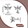 50Pcs Tibetan Style Alloy Pendants TIBEP-UN0001-16-3