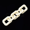 Spray Painted CCB Plastic Linking Rings CCB-Q091-009F-4