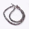 Electroplate Glass Faceted Rondelle Beads Strands EGLA-D020-3x2mm-12-2