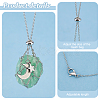 6Pcs 2 Color Brass Macrame Pouch Braided Gemstone Holder Pendant Necklace Making NJEW-AB00024-4