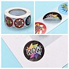 Self-Adhesive Kraft Paper Gift Tag Stickers DIY-G013-A12-4