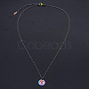 Rainbow Color Stainless Steel Constellation Pendant Necklace for Men Women ZODI-PW0001-039A-2