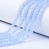 Electroplate Glass Beads Strands EGLA-A034-J6mm-B02-1