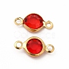 Ion Plating(IP) 304 Stainless Steel with Glass Connector Charms STAS-G305-08G-02-1