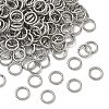 Tarnish Resistant 304 Stainless Steel Open Jump Rings STAS-Q186-02-7x1mm-2