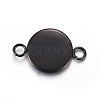 Stainless Steel Cabochon Connector Settings X-STAS-L211-04A-B-2