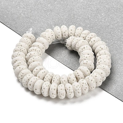 Natural Lava Rock Dyed Beads Strands G-L586-B01-14-1