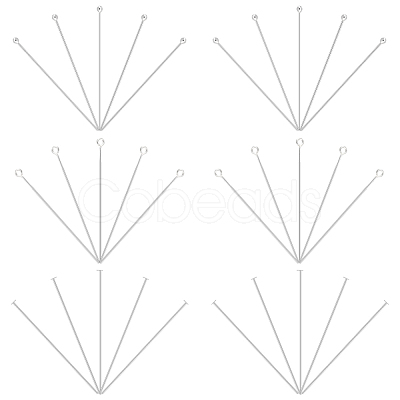 30Pcs 3 Styles 925 Sterling Silver Pins STER-PH0001-86-1