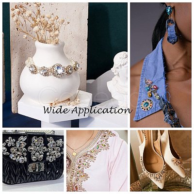 Sew on Rhinestone LS-RGLA-T034-7x15mm-01-1