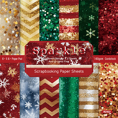 24Pcs 12 Styles Light Scrapbook Paper Pads DIY-CP0011-57C-1