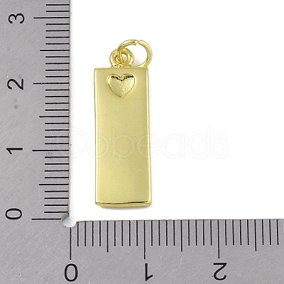 Brass Micro Pave Clear Cubic Zirconia Pendants KK-P266-06G-G-1
