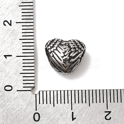 304 Stainless Steel European Beads STAS-B113-01AS-1