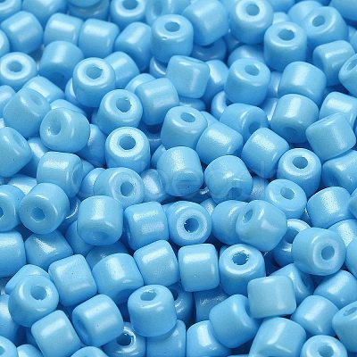 Baking Paint Pearlized Glass Seed Beads SEED-C001-04A-08-1