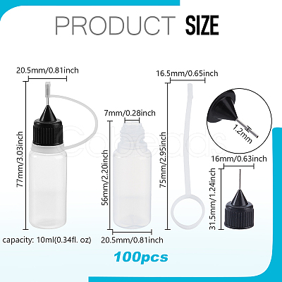 PE Plastic PE Tip Applicator Bottles MRMJ-WH0075-174-1