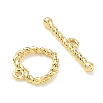 Brass Toggle Clasps KK-CBA42CA-01D-G-1