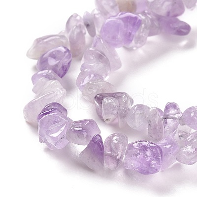 Natural Lavender Amethyst Chip Bead Strands X-G-M205-35-1