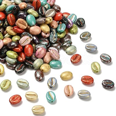 Opaque Acrylic Beads OACR-Z030-01A-1