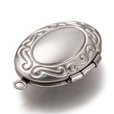 Non-Tarnish 316 Stainless Steel Locket Pendants LS-X-STAS-O135-05P-1
