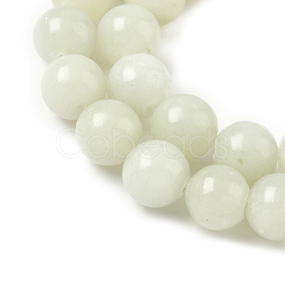 Natural Xiuyan Jade Beads Strands G-Z085-A01-8mm-1