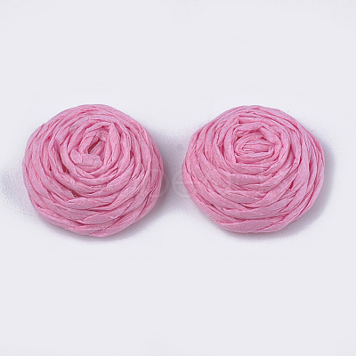 Handmade Paper Woven Cabochons WOVE-T008-01B-1