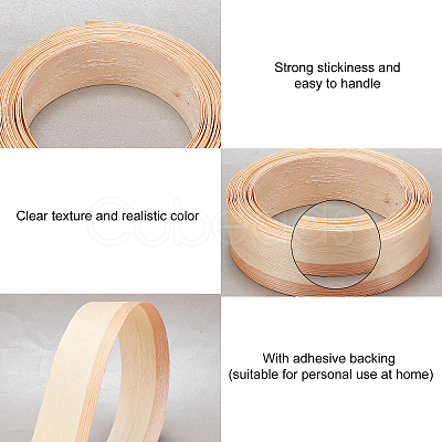 Wood Grain Seal Edge Banding Tape WOOD-WH0025-04B-1