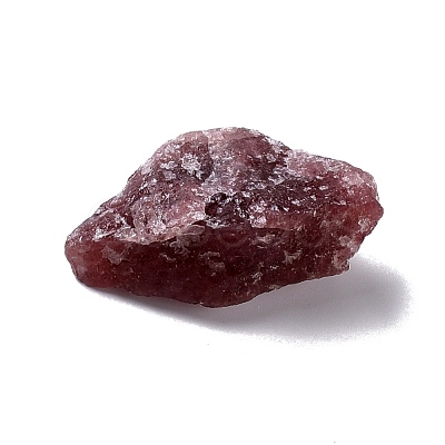 Rough Raw Natural Strawberry Quartz Beads G-K314-02-1