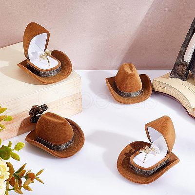 CHGCRAFT Cowboy Hat Velvet Boxes CON-CA0001-012-1