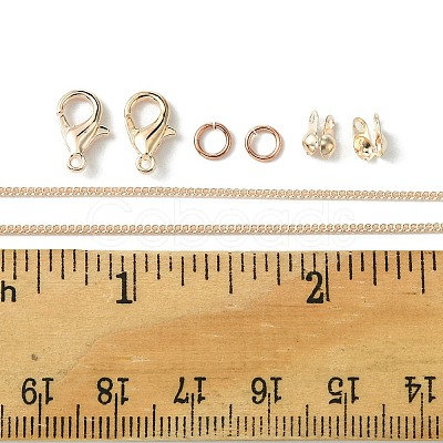 DIY Brass Chain Extender/End Chains Making Kits DIY-FS0005-61RG-1