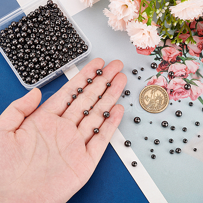 400 Pcs 5 Style Rack Plating Brass Beads KK-PH0005-30B-1