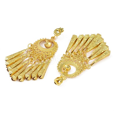 Bohemia Zinc Alloy Clip-on Earrings EJEW-C089-01B-G-1