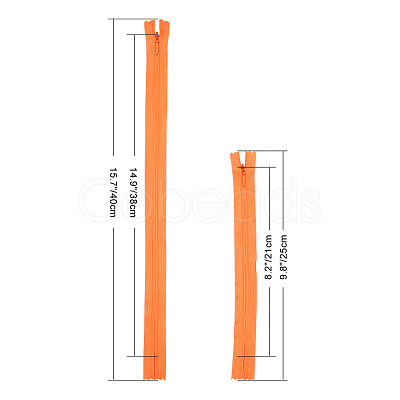 Nylon Coil  Zippers FIND-BC0001-02-M-1