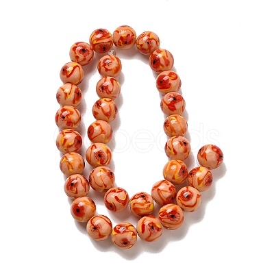 Handmade Lampwork Beads Strands LAMP-G162-08A-07-1