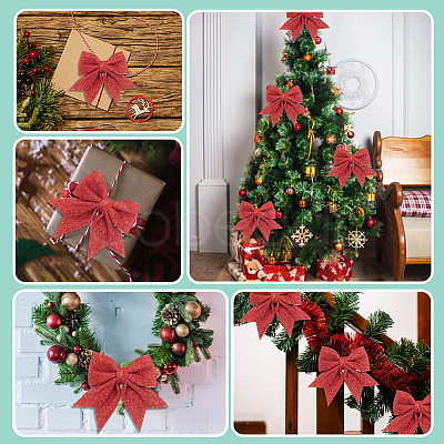 10Pcs Glitter Foam Bowknot Ornament Accessories FIND-GF0008-55A-1