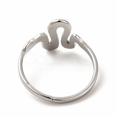 Non-Tarnish 304 Stainless Steel Snake Adjustable Ring for Women RJEW-B027-25P-1