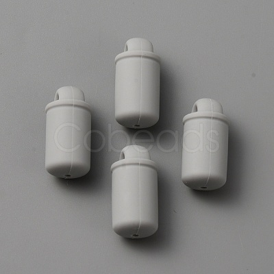Bottle Food Grade Eco-Friendly Silicone Beads LS-SIL-WH0006-20D-1