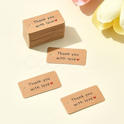 2 Sets 2 Styles Kraft Paper Word Printed Gift Tags CDIS-FS0001-20-1