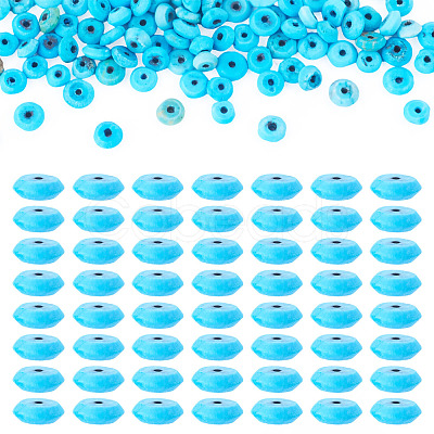 100Pcs Afghan Synthetic Turquoise Beads G-TA0003-39-1