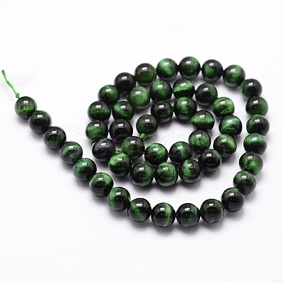 Natural Tiger Eye Bead Strands G-G735-23-10mm-01-1
