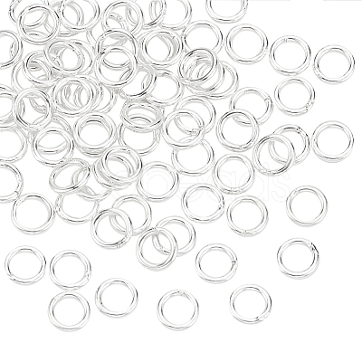 PandaHall Elite 80Pcs 925 Sterling Silver Round Rings STER-PH0001-48-1