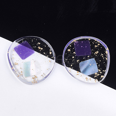 Transparent Resin Cabochons CRES-S362-013A-02-1