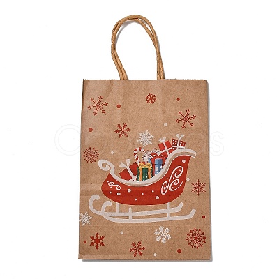 Christmas Theme Rectangle Paper Bags CARB-F011-01D-1