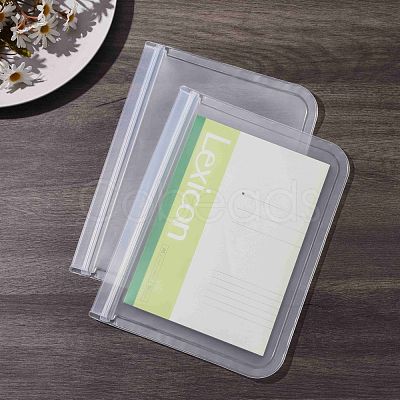 PEVA Waterproof Translucent Resealable Bag AJEW-F051-04-1