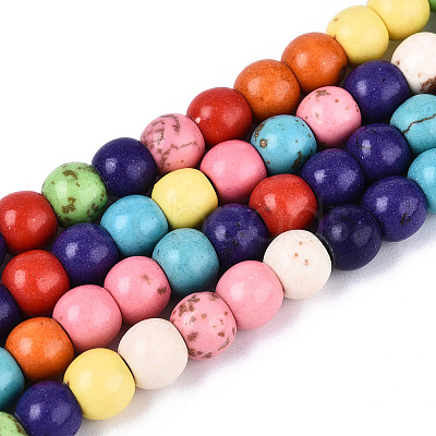 Synthetic Turquoise Beads Strands G-N352-04A-1