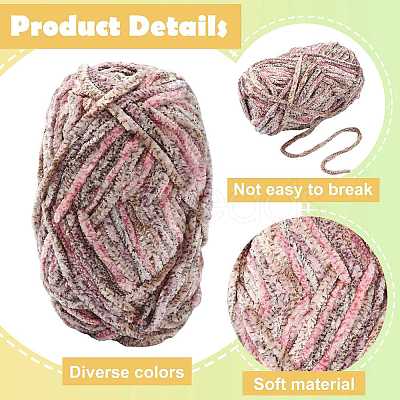 Super Bulky Chenille Polyester Yarn YCOR-FZC0001-01I-1