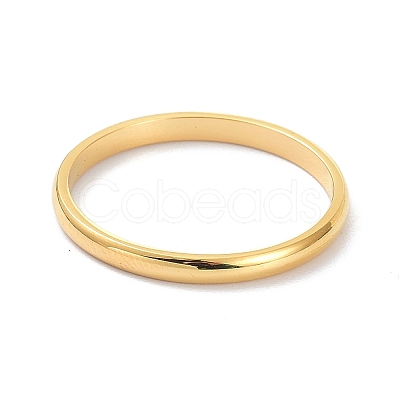 2mm Polished Plain Dome Finger Ring for Girl Women RJEW-C012-05B-G-1