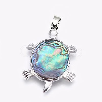 Abalone Shell/Paua ShellJewelry Sets SJEW-P089-02-1