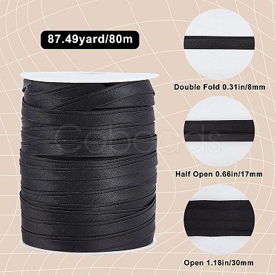 Polyester Satin Ribbon SRIB-WH0007-09B-1